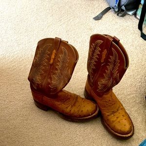 Ostrich boots